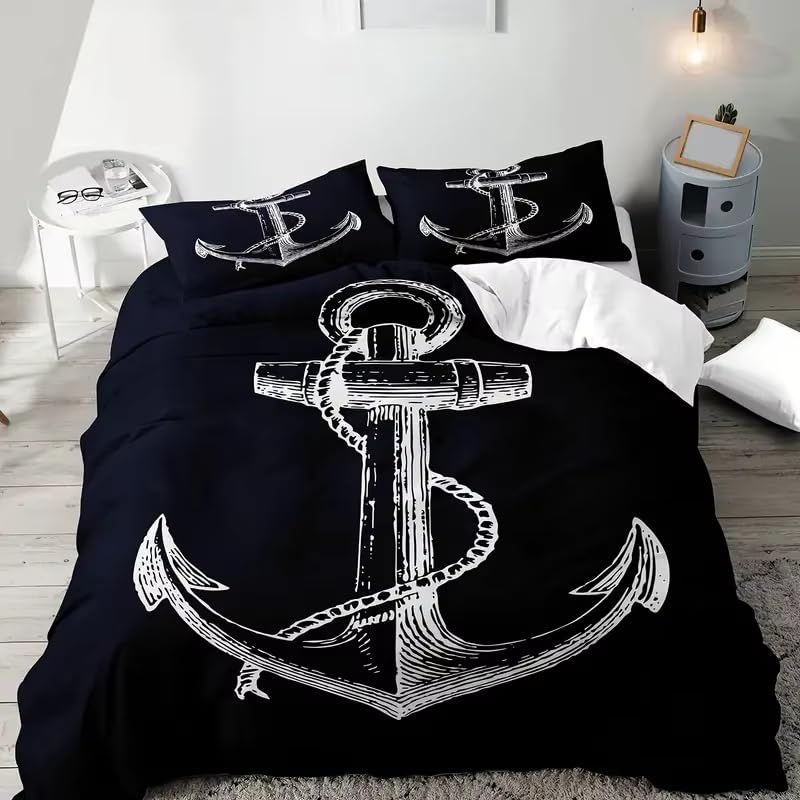 Housse de couette enfant 140x200 noire anti-transpiration fermeture éclair
