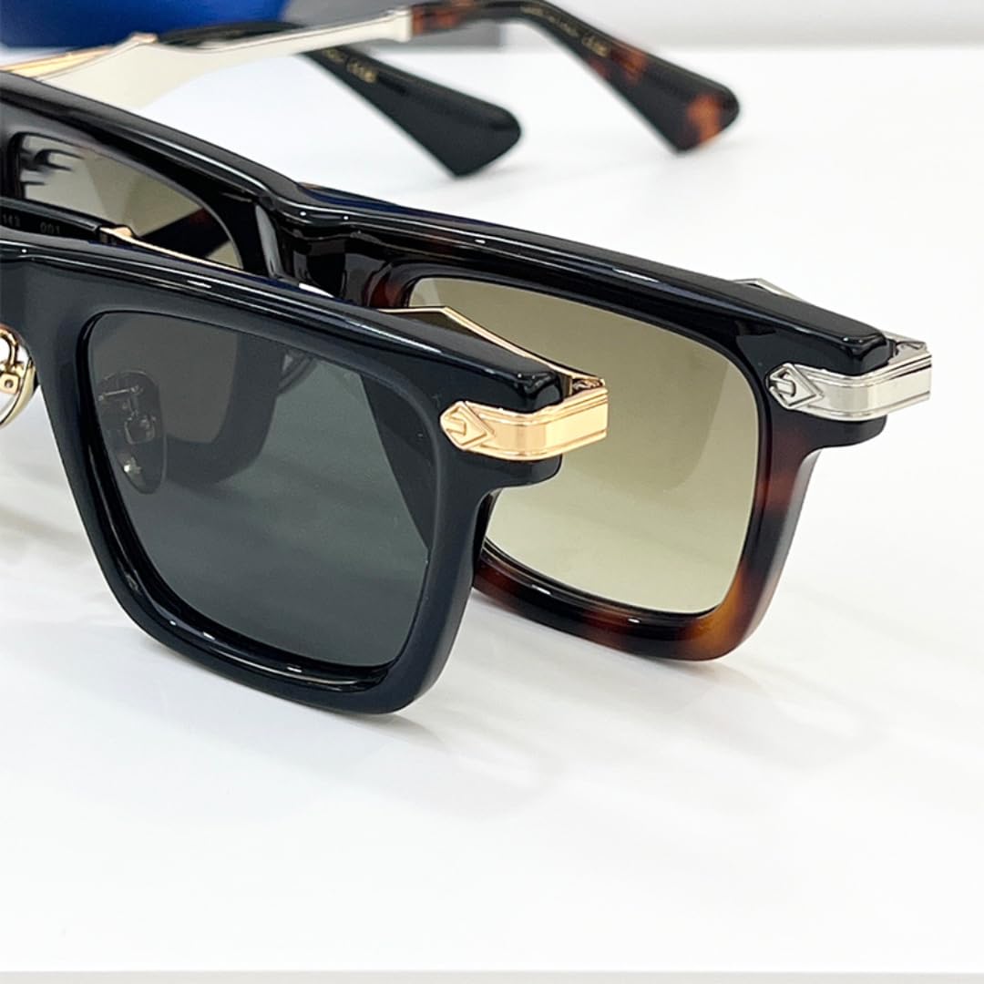 Lunettes de soleil de luxe en acétate pour hommes et femmes, protection UV400