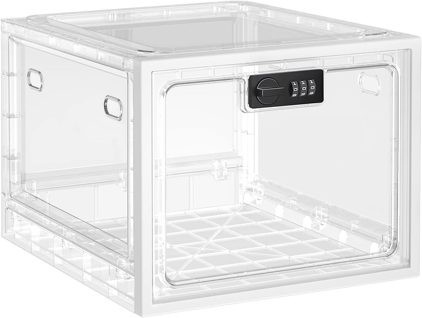 Medicine Lock Box for Safe Medication Storage,Clear Locking