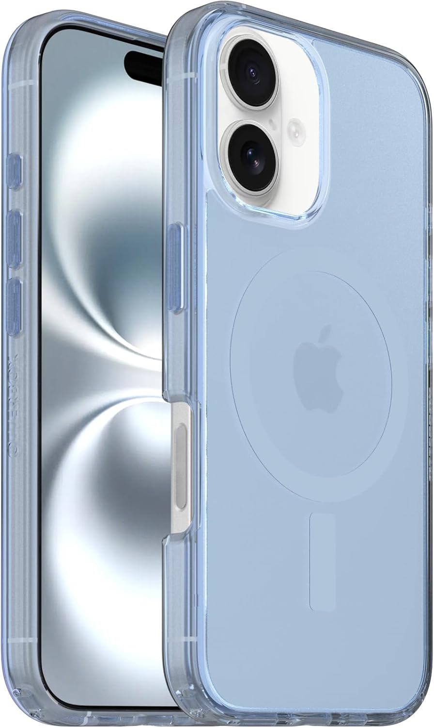 OtterBox iPhone 16 Symmetry Series Clear Case - Blue Bliss