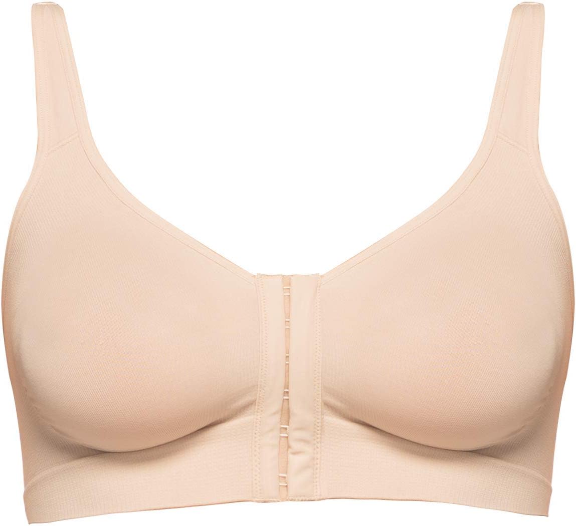 Annette Post Surgery Racerback Bra for Women – Front Closure, Seamless, and Wireless Sleep Brassiere – Gym and Sports Bra - Image 2