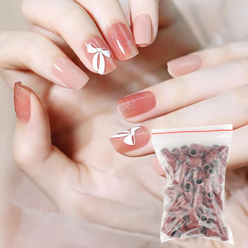 Cilindri Abrasivi Per Unghie - Set 210 Pezzi Con Grana 80/120/180 E Trapano