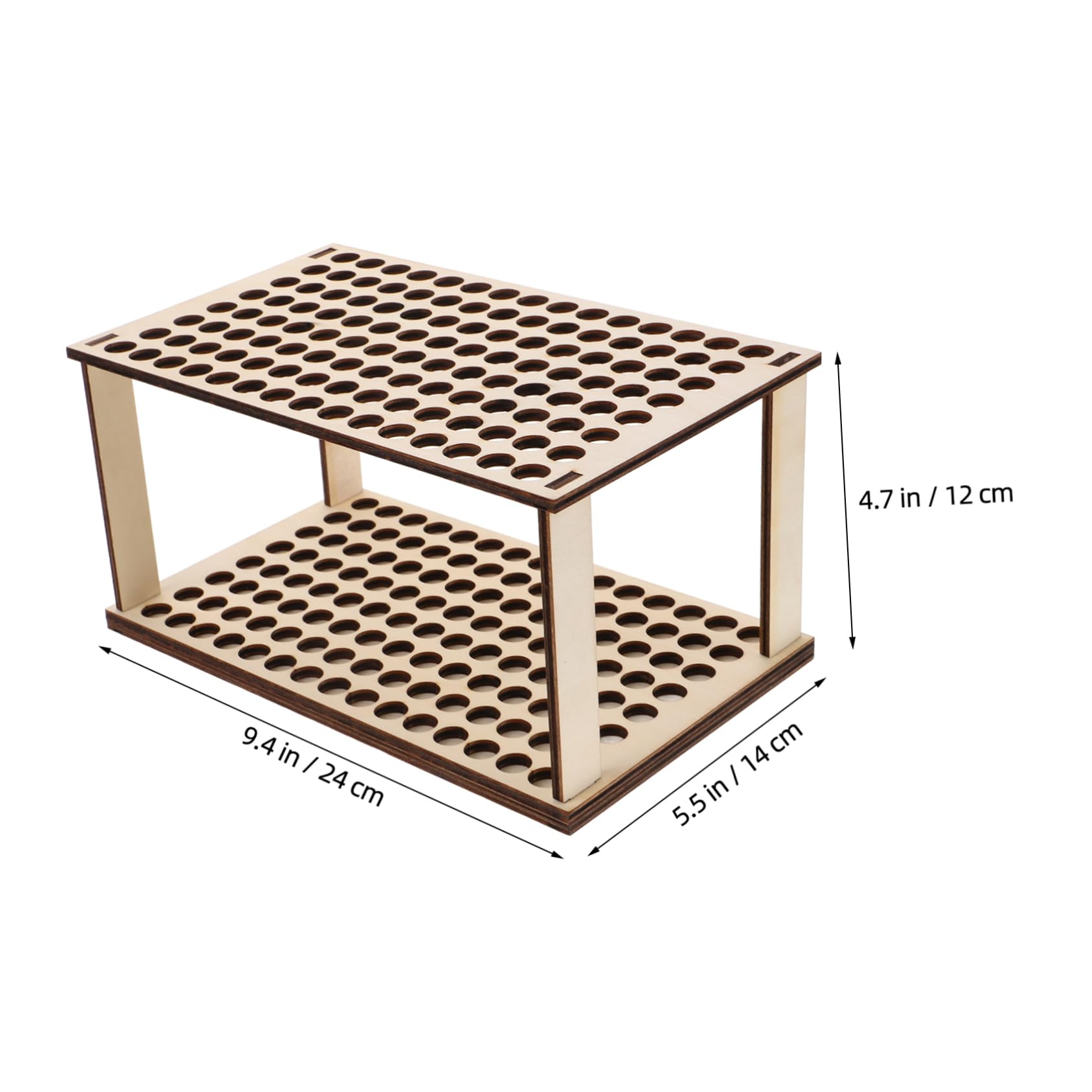 Uonlytech 5 Pezzi Porta della penna in legno organizer per la conservazione dei pennelli portapennelli per studenti organizzatori da scrivania porta pennelli di legno Beige