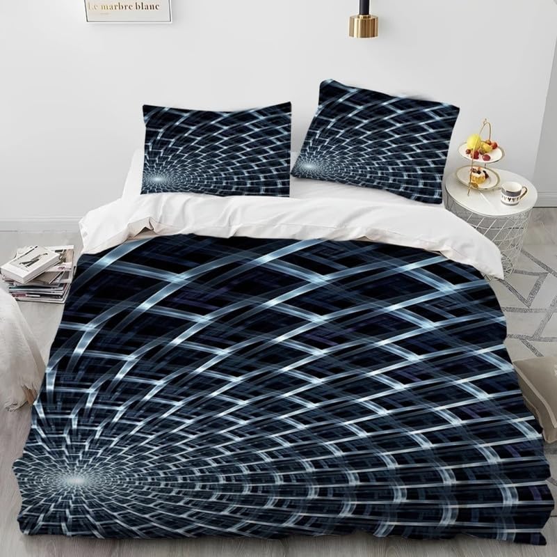 Funda nórdica cama 90 de geometría plateada para regalo infantil