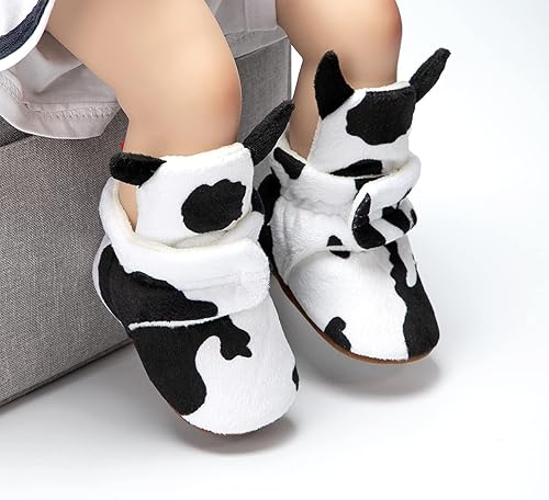 Miniatura 3 de Babelvit - Botas tipo calcetín de forro polar suave para recién nacido, pantuflas con caña antideslizantes, de invierno, para los primeros pasos