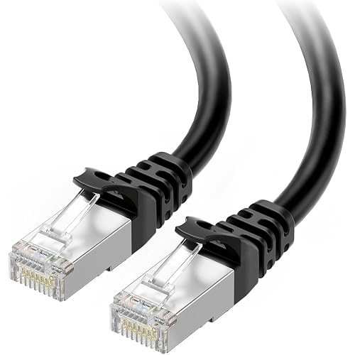 Cable Matters 10Gbps Snagless Shielded Cat 6A Ethernet Cable, 20ft, Black
