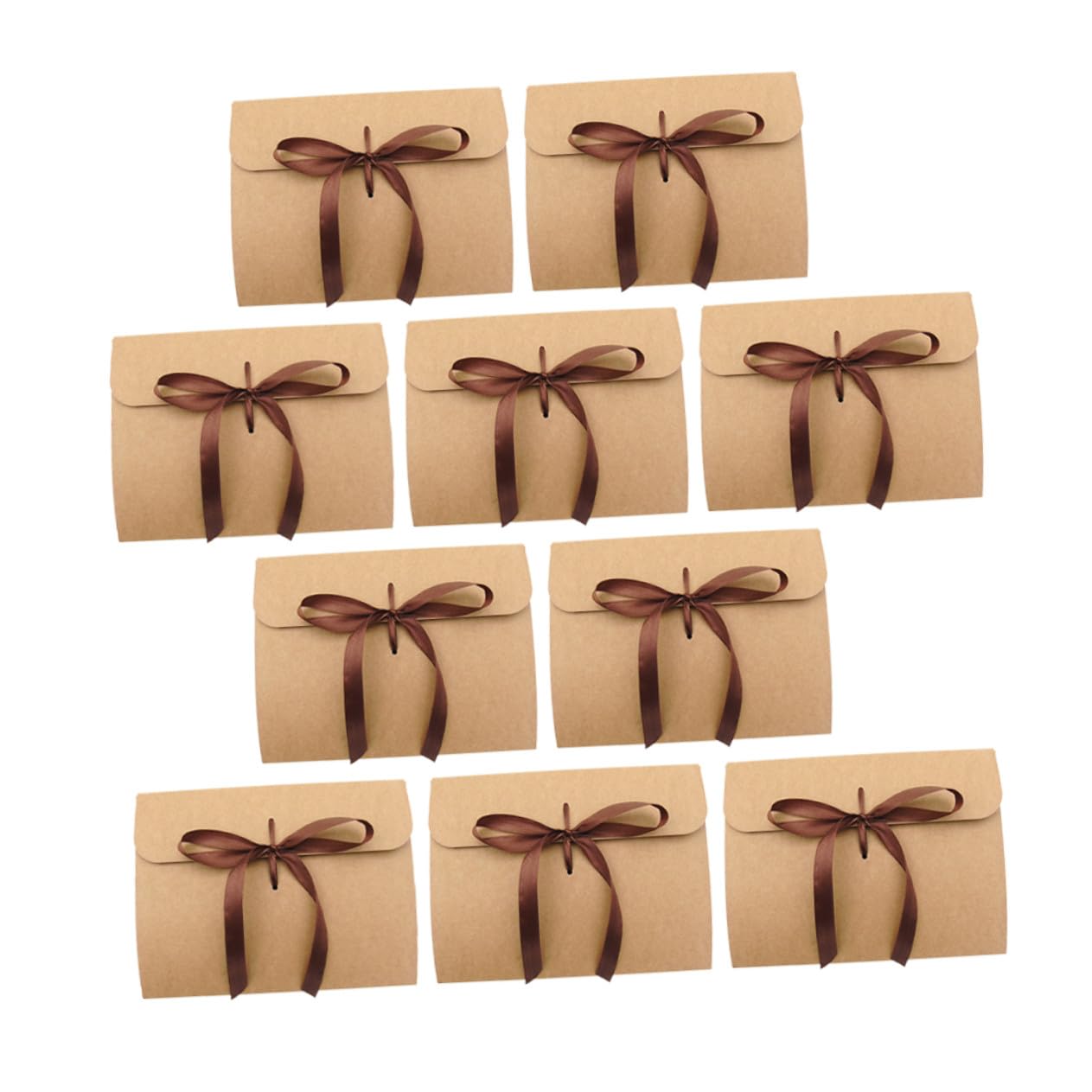 Enveloppes rétro kraft pour invitations lettres format vintage x10 - 8