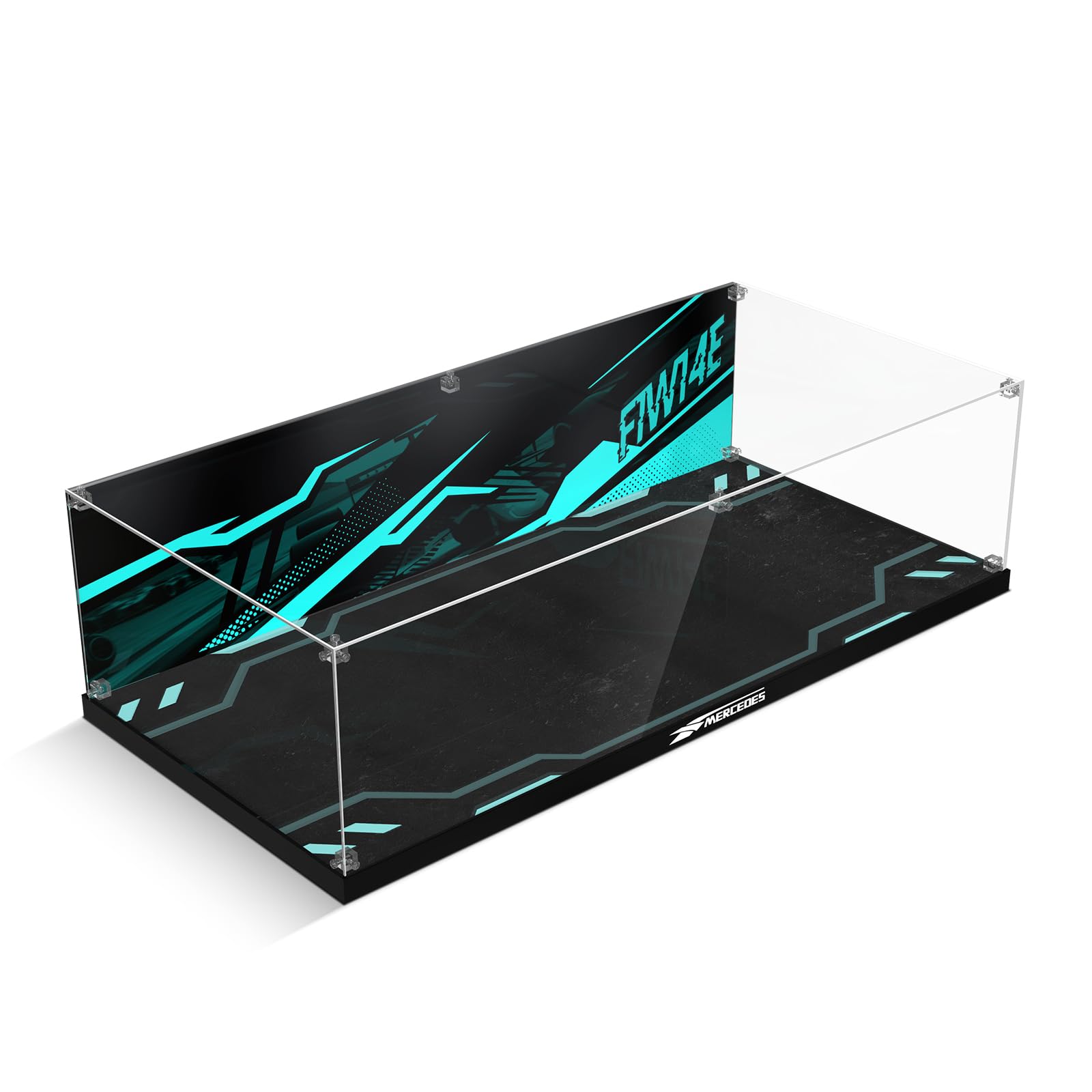 Acryl-Display-Vitrine für Lego 42171 Technic Mercedes-AMG F1 W14, verdickte Acryl-Display-Box mit klarem Hintergrund, staubdichte Display-Vitrine Kompatibel mit Lego 42171 (nur Box, Keine Modelle)