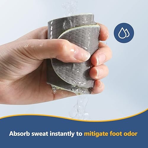 Miniatura 4 de 6 pares de plantillas finas para zapatos, plantillas de zapatos descalzos, plantillas de espuma viscoelástica de látex de tres capas, cortables y