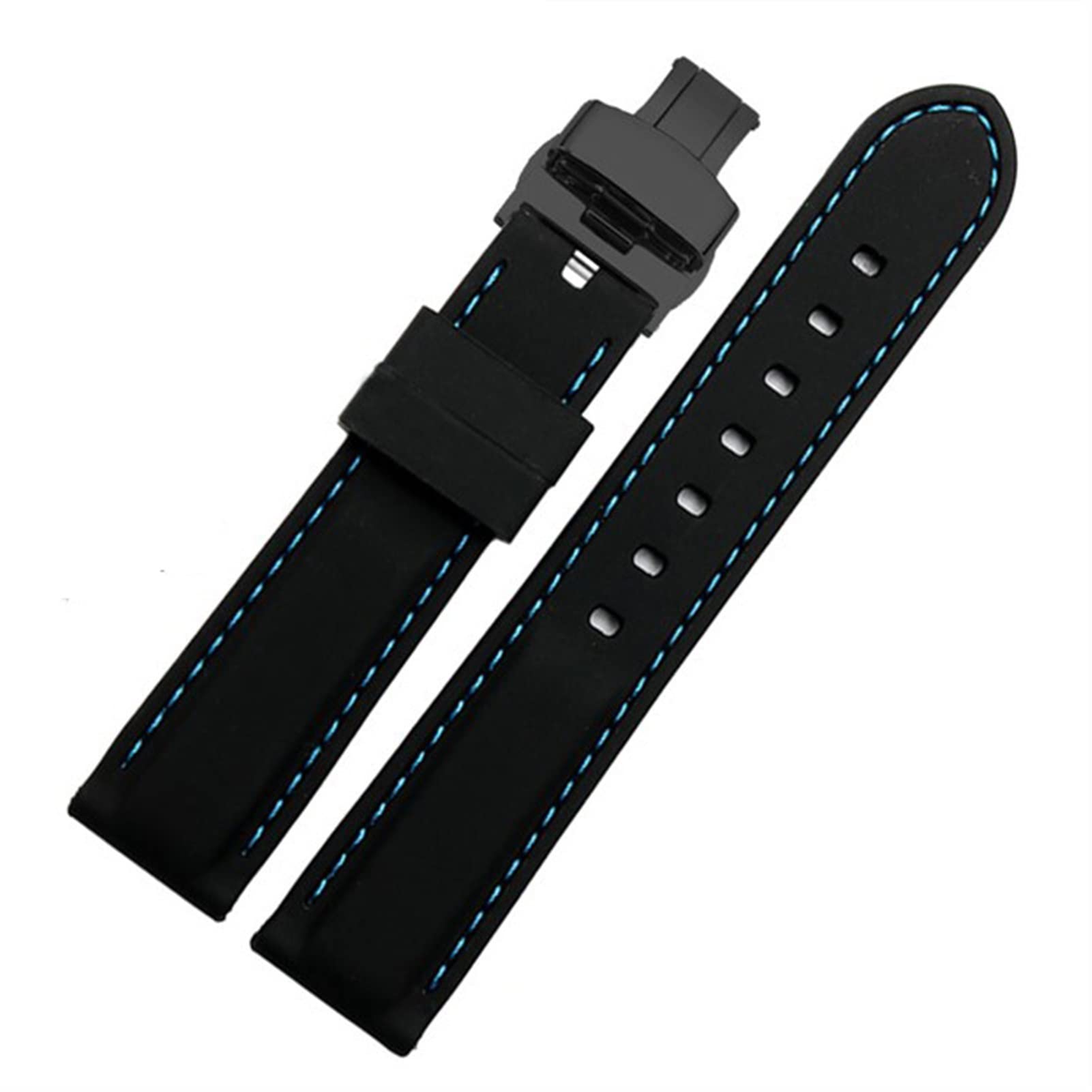 BIK Silikonowy opaska zegarka dla Huawei GT2 007 BM8475 Zegarki Paski Akcesoria sportowe opaska 20 mm 22 mm czarne wodoodporne paski
