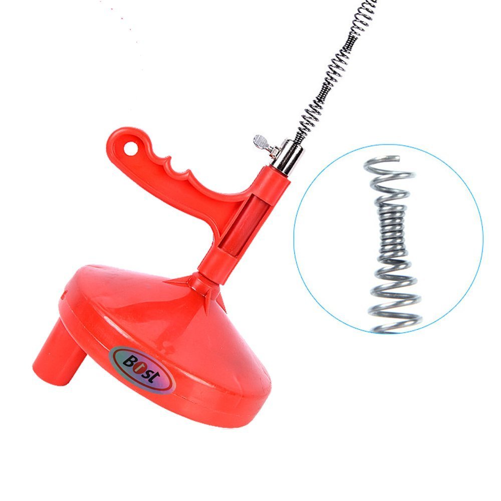 5M Red B1ST Pipe Cleaners Spin Thru Drain Auger Conduit Toilet Sewer