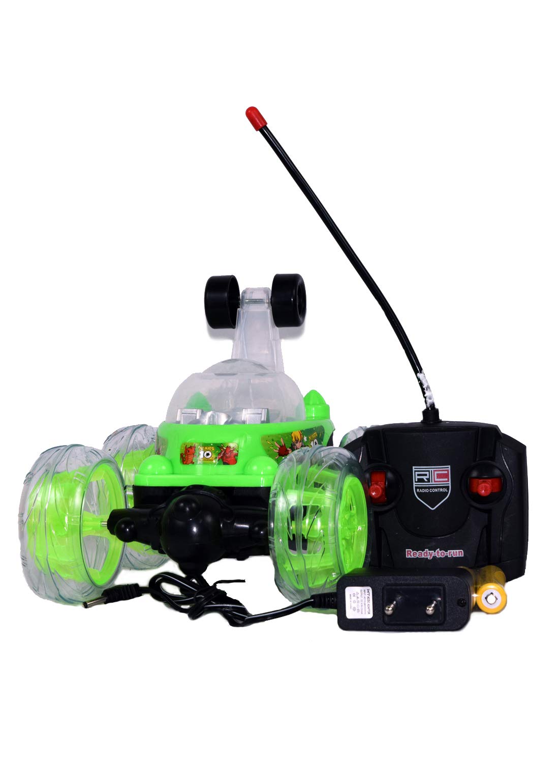 Buy Gooyo Rechargeable 360° Rotating Rolling Big Stunt Racing Car Toy