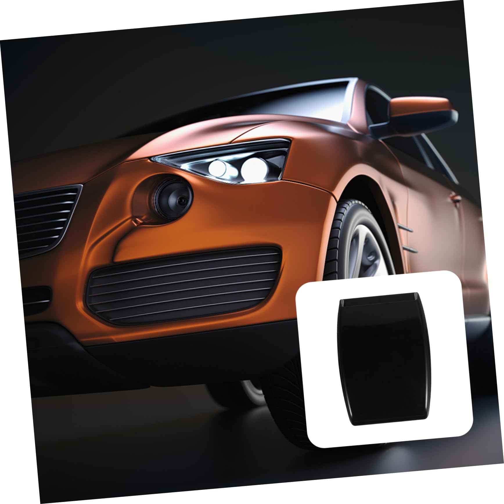 HAPINARY Car Air Flow Intake Hood Scoop Turbos Ventilation Cover Easy Install Decorative Vent for Engine Bonnet No Drilling Required Adhesive Base