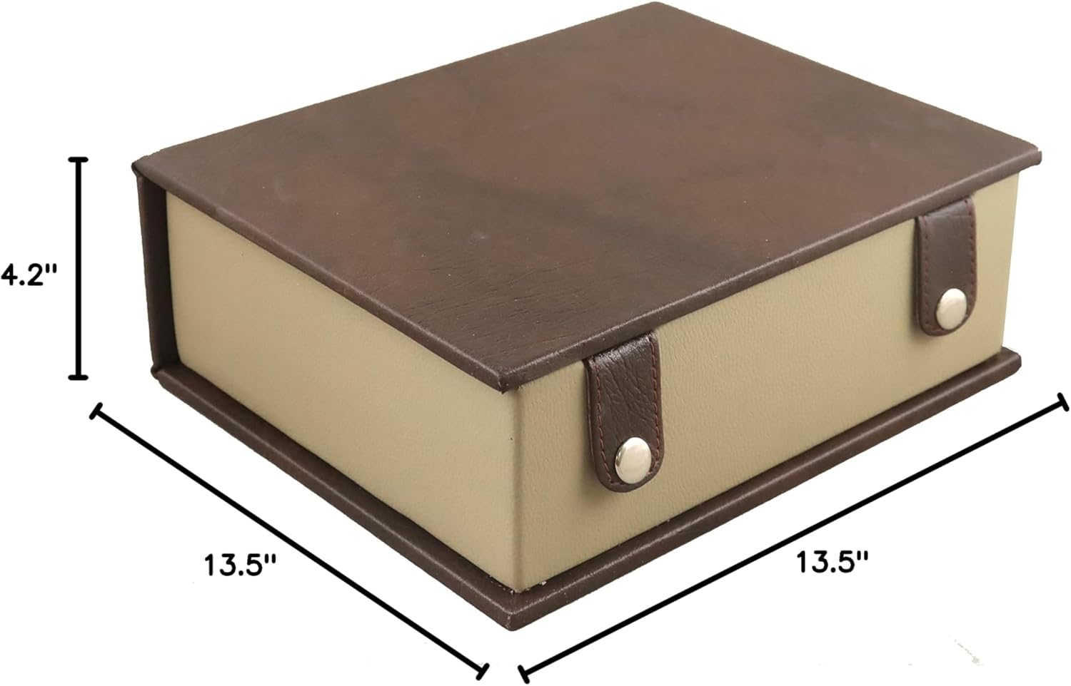 Royal Chess Mall - Book Style Storage Box For Chess pieces upto 4.2" King chessmen set- Leatherette