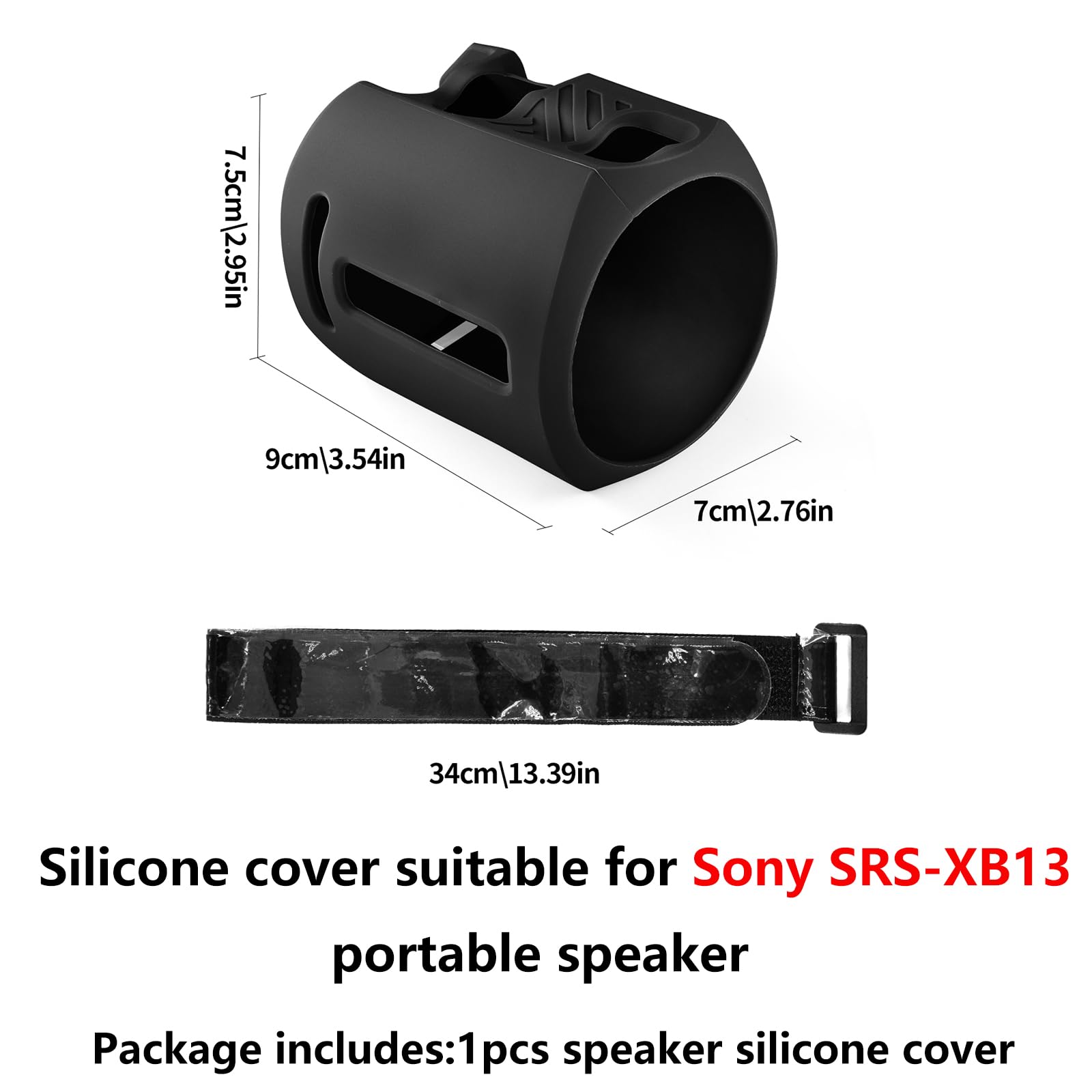 Amazon | ソニースピーカー用シリコンカバー、Sony SRS-XB13ポータブル