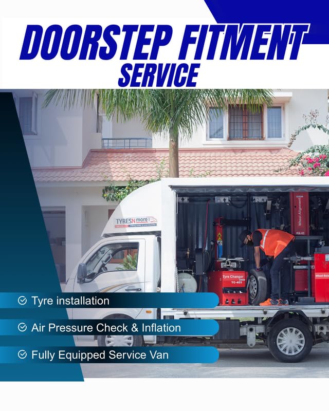 Image of With Doorstep Fitment - Goodyear KELLY 155 /80 R13 VFM 3 79T TUBELESS TYRE 4 Wheeler Tyre