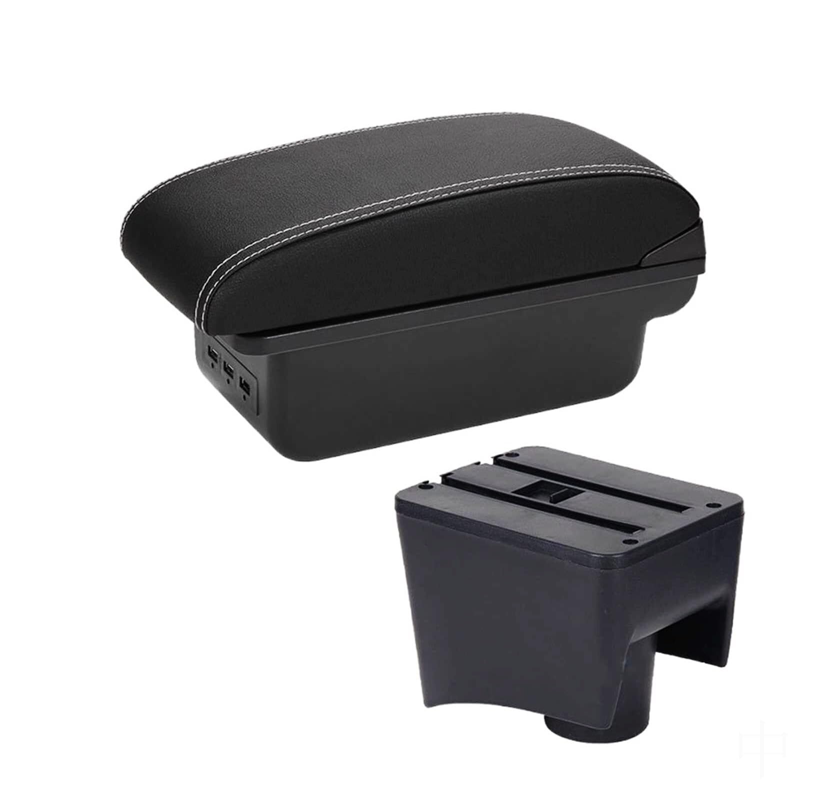 CBCLOPKLCU Centre Console For Vw For Polo Mk5 6R For Vento 2012-2018 Center Console Armrest Storage For Box with USB