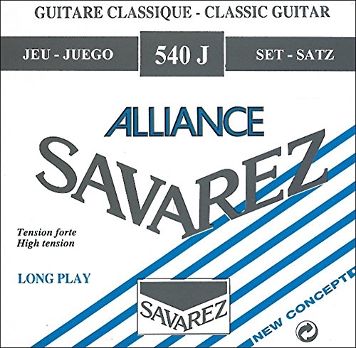 Savarez Strings 545J Bronze Classical Guitar Strings, Medium, Blau