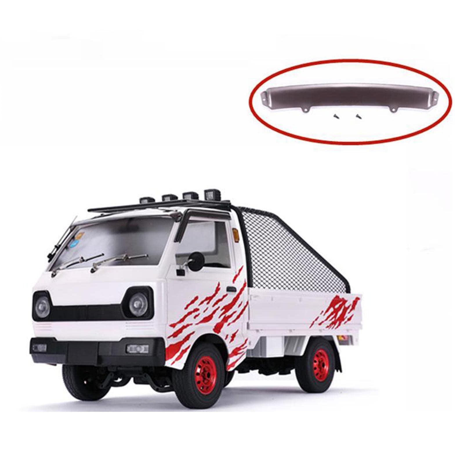 Amazon | Simhoa RC トラックのルーフ フロント バイザー