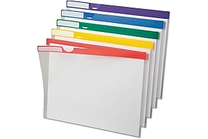 Pendaflex Clear Poly Index Folders (50981EE) - For Maximum Visibility and Organization