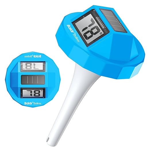 BaldrTherm Pool Thermometer Solar-Powered and Waterproof