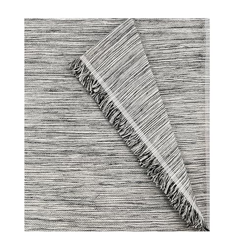 GFD – Colcha Multiusos para Sofas Lisa París, Cubre Sofa, Plaid Sofa, Plaid Cama, Jarapas para Sofas, Foulard Sofa, Manta Cubre Sofa, Colcha Sofa (Negro, 180 x 260)
