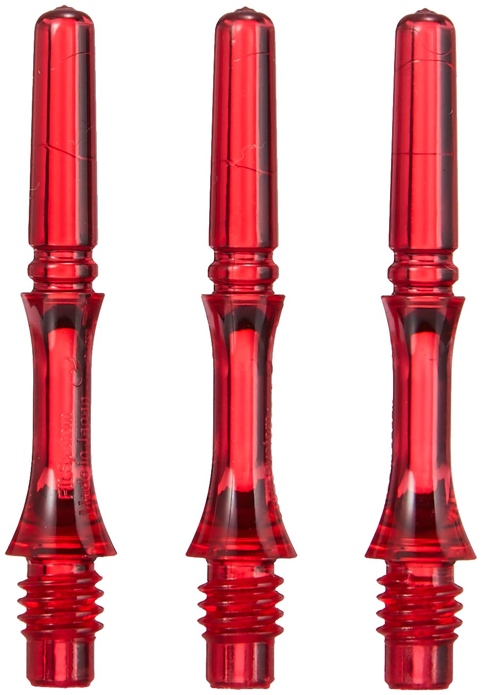 Cosmodarts Fit Shaft Gear Shaft Slim Spin Clear Red 1