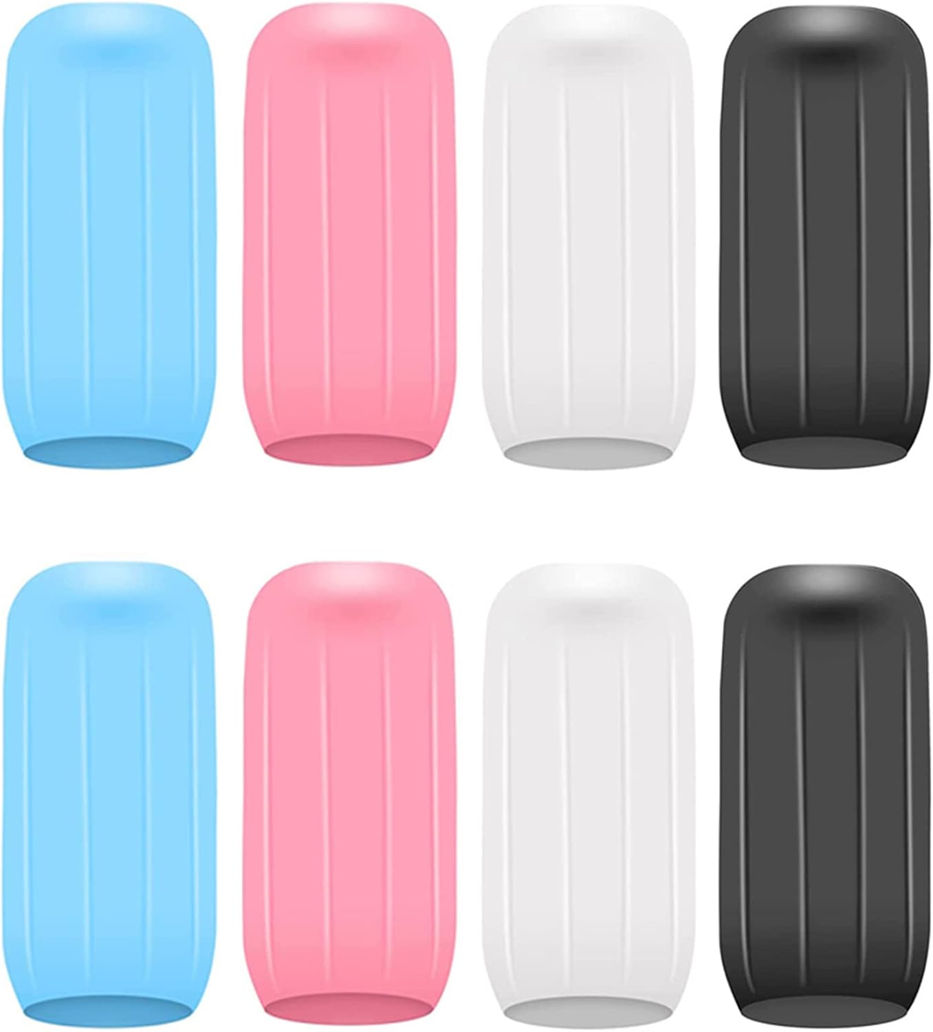 8 Pack Silicone Covers for Travel toiletries,Reusable Silicone