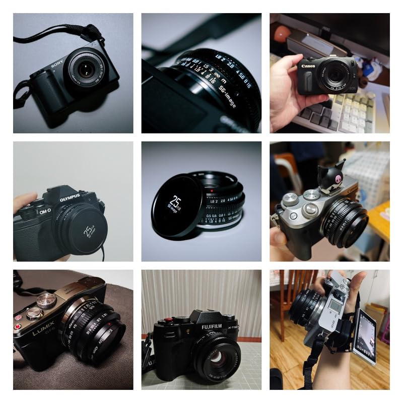 SGimage 25 mm F1.8 obiektyw APS-C szerokokątny MF do kamer FX-Mount