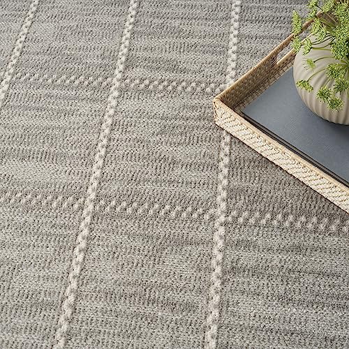 Tapete decorativo gris claro 144x108 cm Nourison miniatura 7