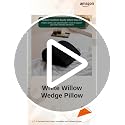 Image of The White Willow Orthopedic Memory Foam Soft Inclined Bed Wedge Leg Rest Pillow for Acid Reflux, Pregnancy, Anti Snoring, Reading, Back Pain Relief, Knee and Back Support- (17 inch x 14.8 inch x 7 inch) Black
