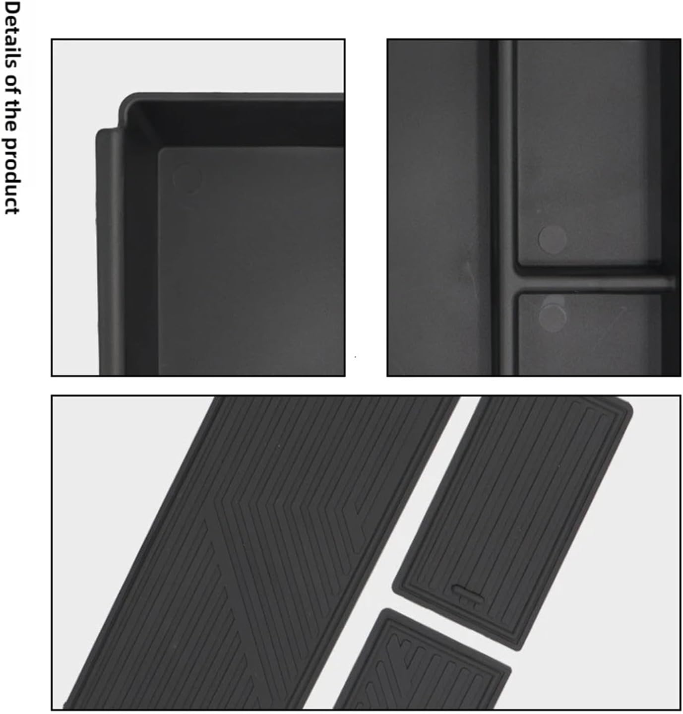 Compatible Zeekr 7X 2025 2026 Car Armrest Storage Box Central Dashboard Tray Interior Organizer Stowing Tidying Accessories(Central Storage Box)