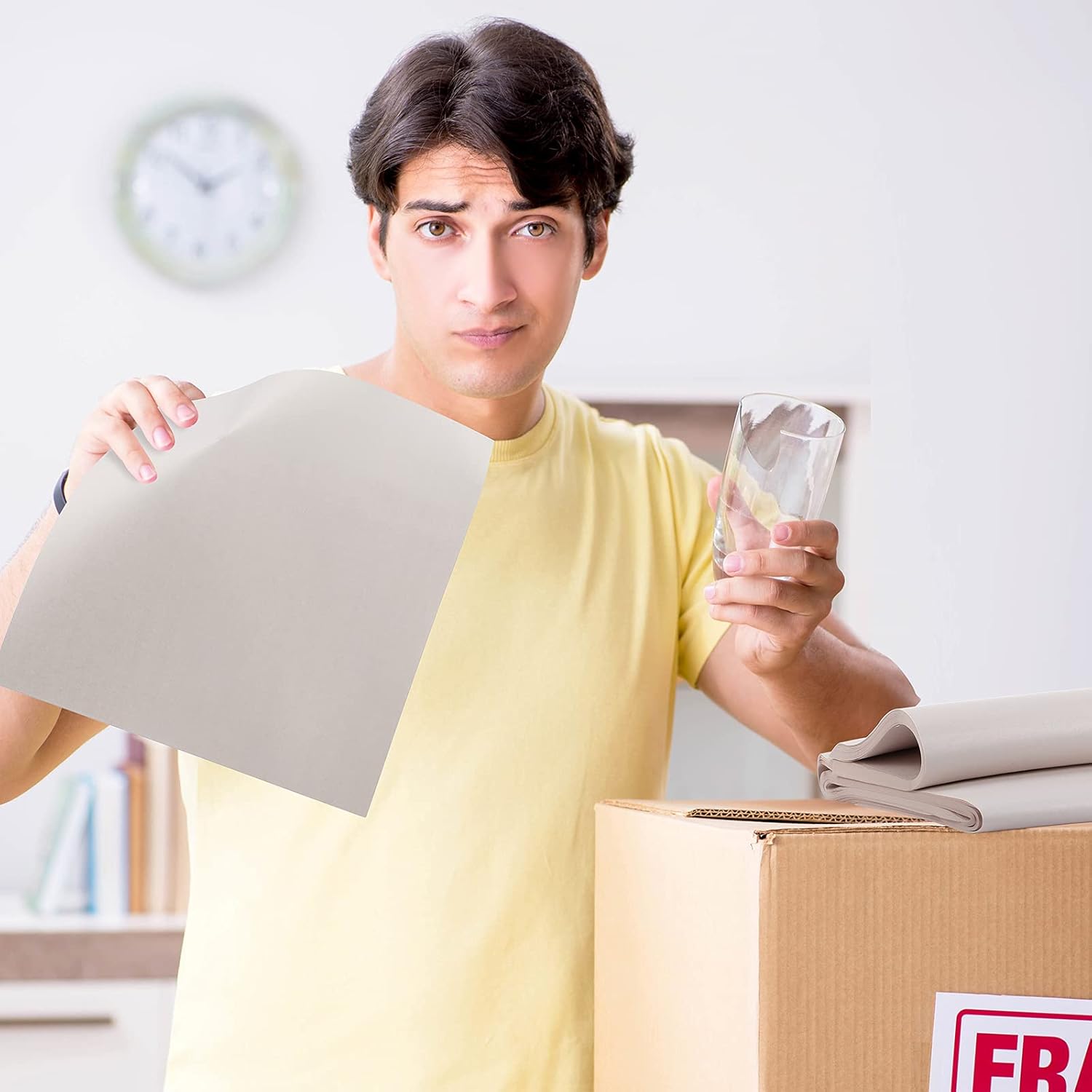 200 Pieces 4 Sizes Newsprint Wrapping Paper for Mobile and Transportation Tableware and Glass Packaging Storage and Mobile Supplies, 33 x 21 Inch, 27 x 17 Inch, 24 x 12 Inch, 12 x 12 Inch : Industrial & Scientific