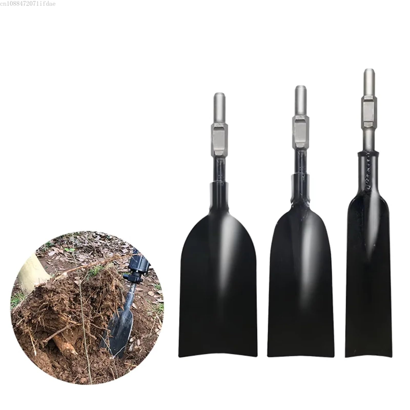 Pala para Asfalto 1 máquina for excavar árboles, Cabezal Excavadora de Pala Gas con Pico Roto, for, cincel for Plantar(Wide Pickaxe)