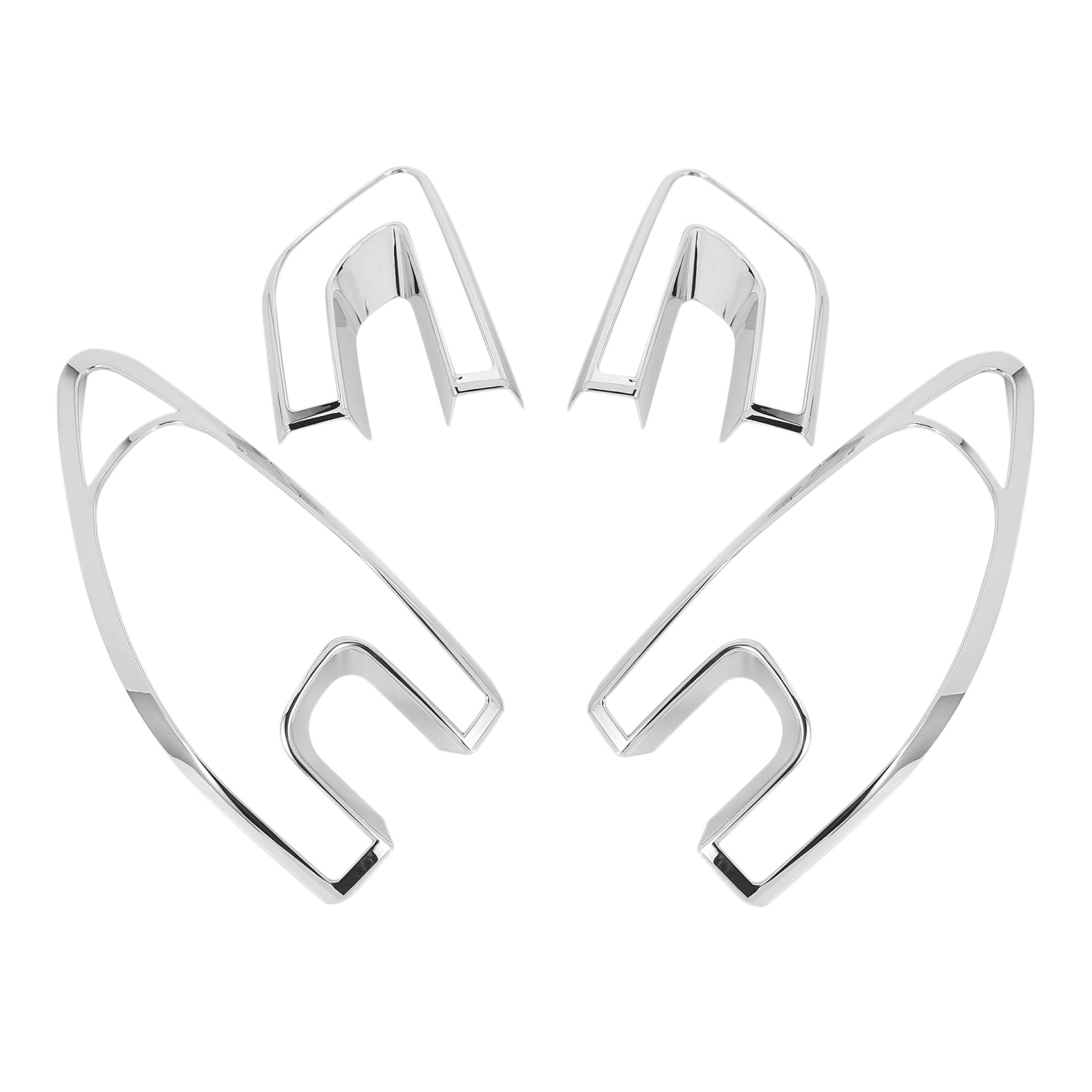 4 Pz Auto Copertura Della Luce Posteriore Trim Telaio Abs Chrome Decorazione Per Kadjar 2015 2016 2017 2018 Accessori Styling