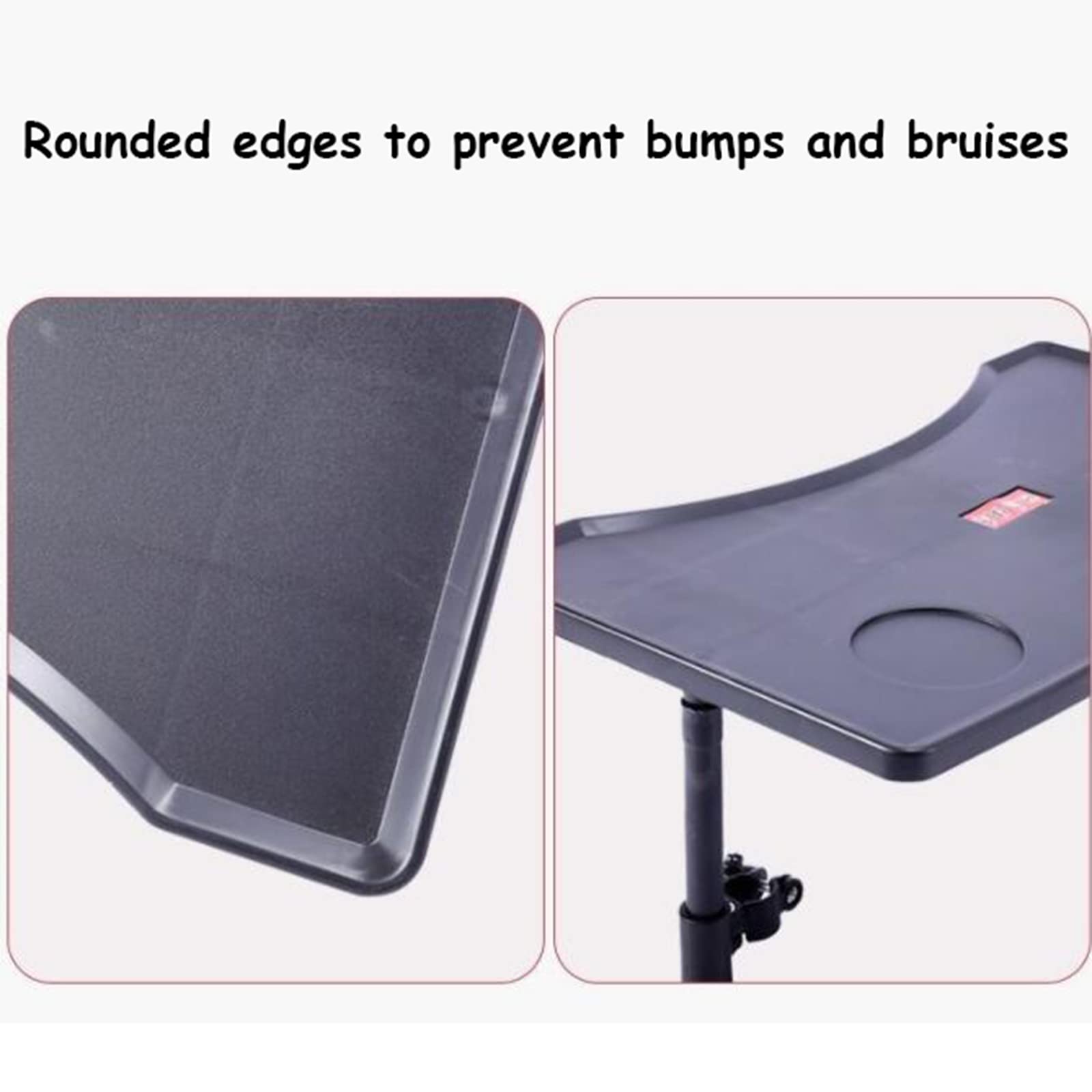 Mesa para silla de ruedas con portavasos, bandeja extraíble para ancianos y discapacitados, ideal para comer, leer y escribir