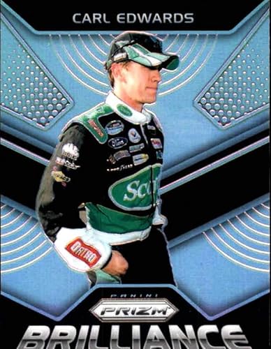 2018 Panini Prizm Brilliance Prizm #9 Carl Edwards ScottsRoush Fenway RacingFord Racing Card