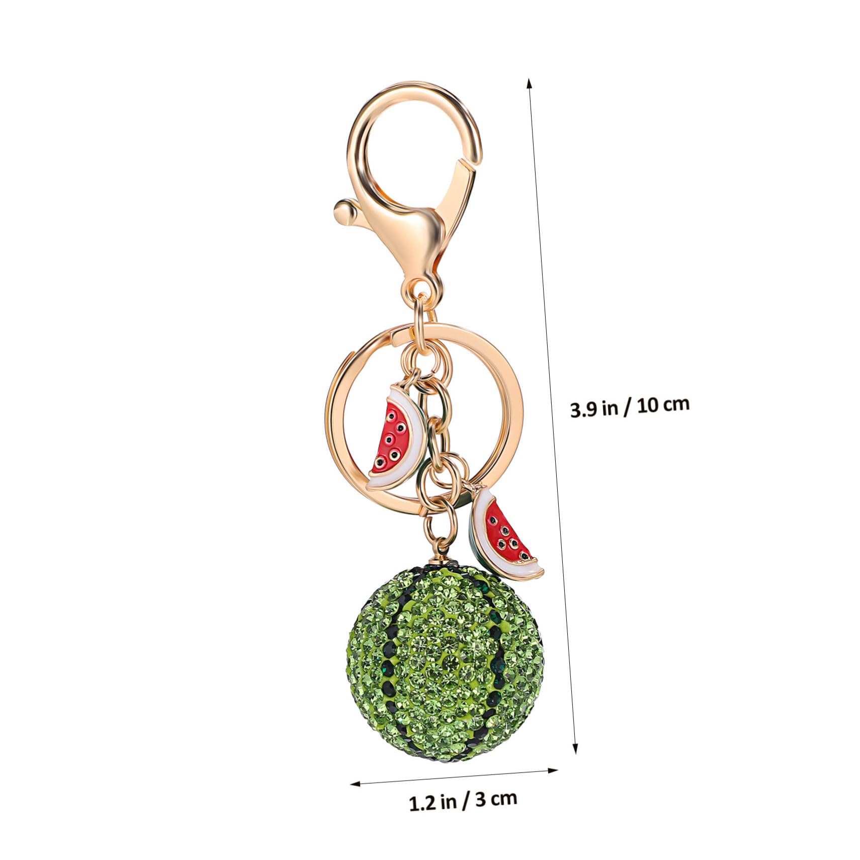 minkissy portachiavi anguria decorativo per moderno Carino decorazione ciondolo chiave auto simpatici ciondoli chiave Accessori portachiavi pendenti di anguria Metallo