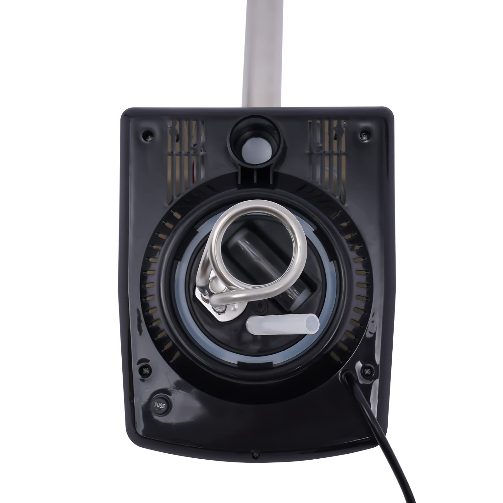 Gesichtsdampfer 180° Ozon Bedampfer Porenreiniger Dampf Spa Maschine Dampfgerät, Einziehbarer Design, Gesichtssauna Verdampfe mit Trockenbrandschutzfunktion
