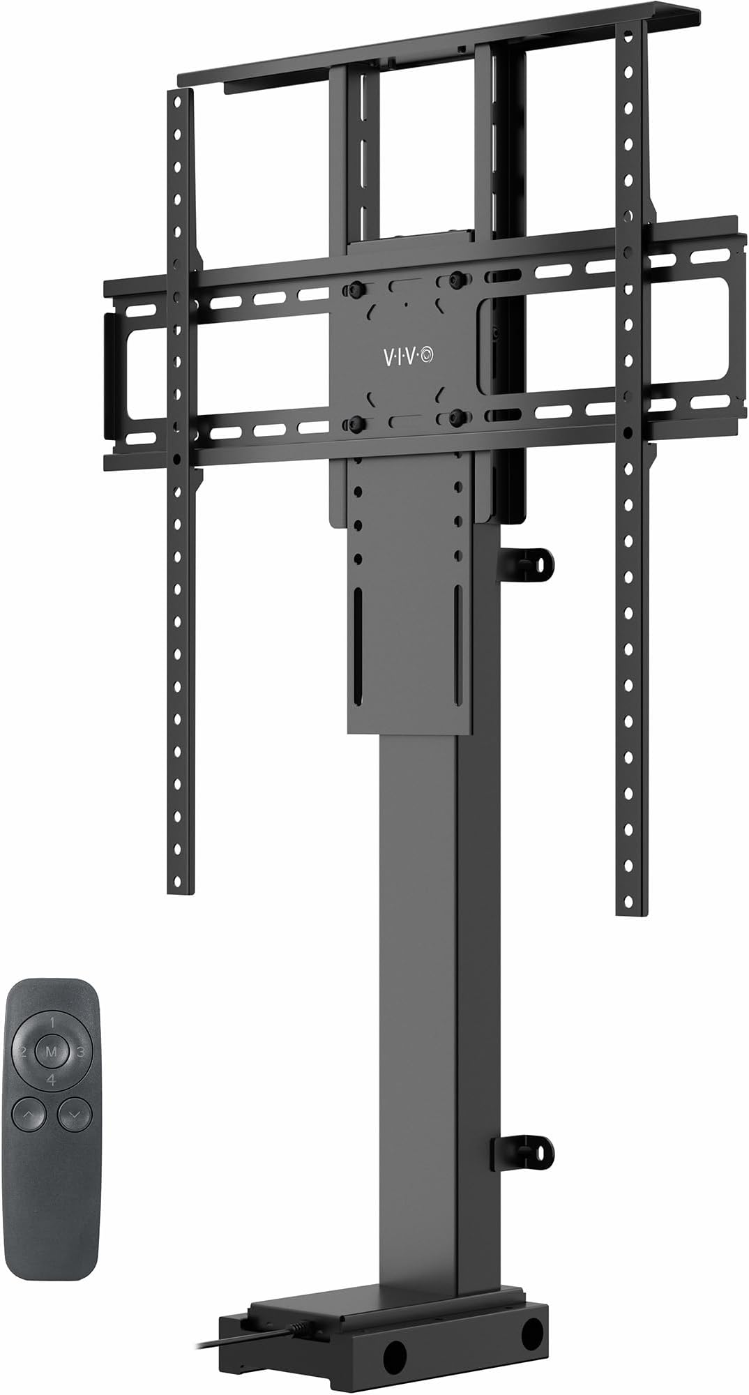VIVO Motorized Large TV Stand for 37 to 77 inch Screens, Vertical Lift Television Stand with Remote Control, Compact TV Mount Bracket, MOUNT-E-UP80D