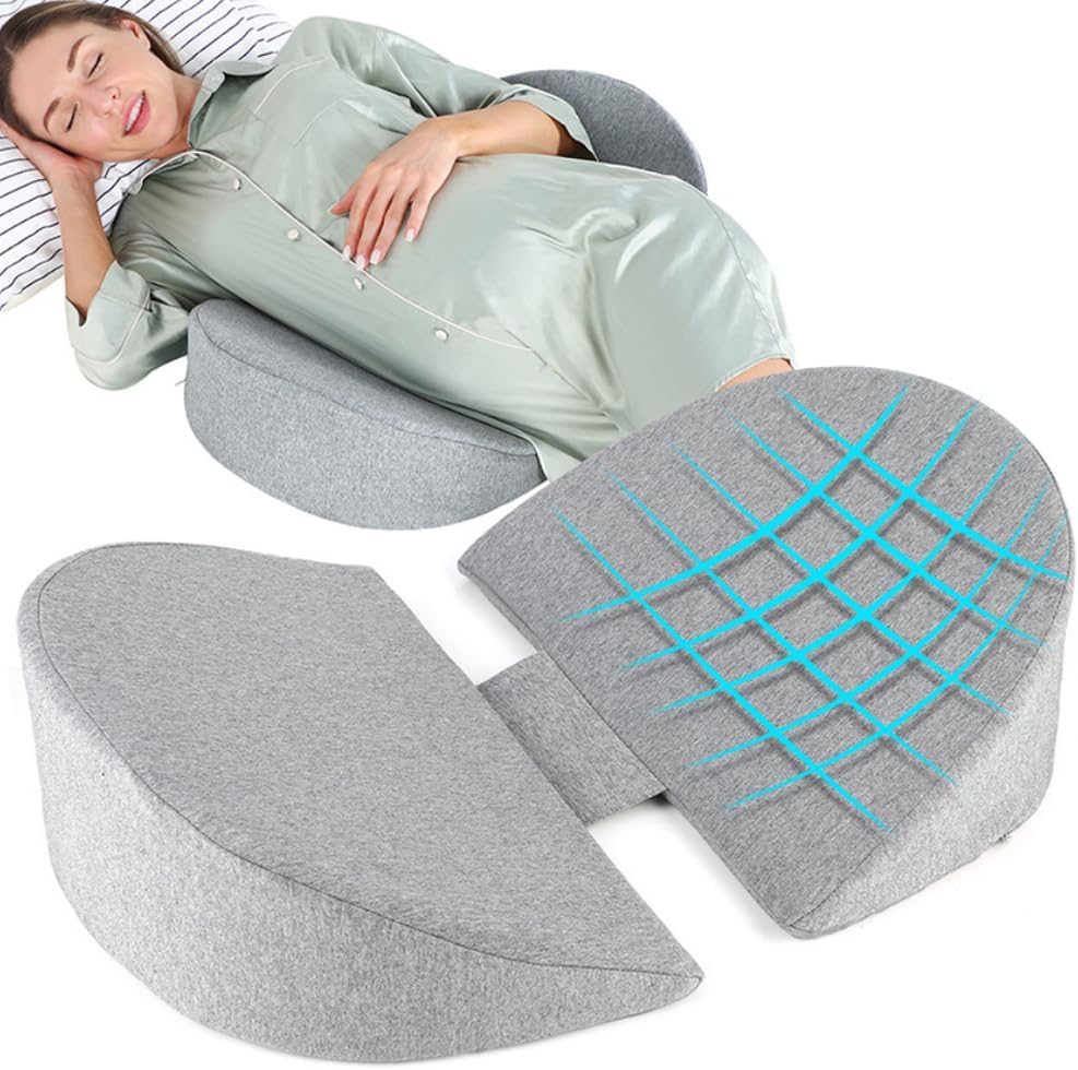 WEIKA Pregnancy Wedge Pillow for Sleeping, Memory Foam Maternity pillow