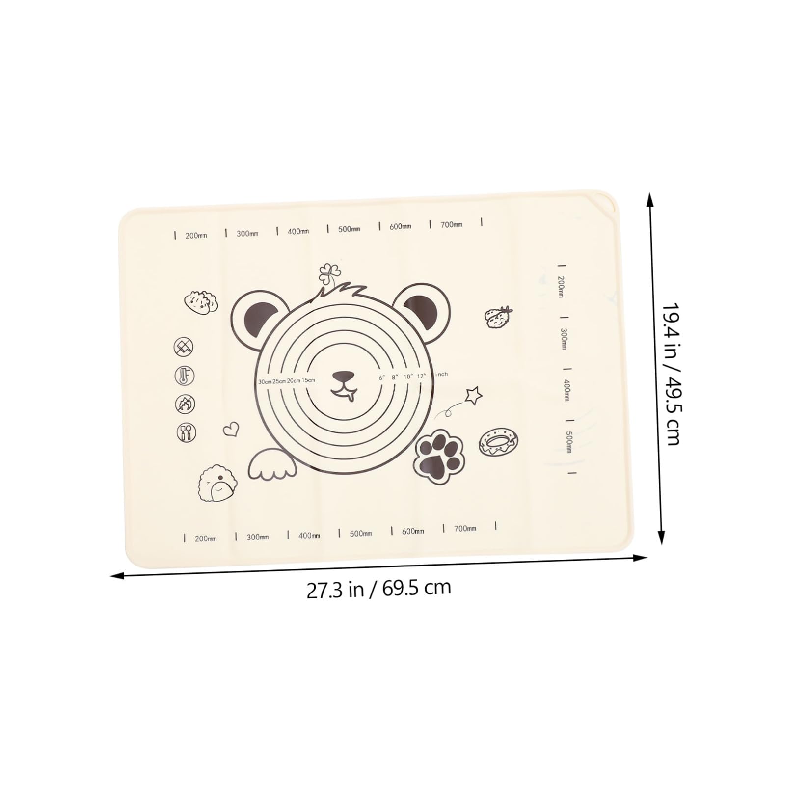 WOONEKY Alfombrilla De Antideslizante De De Alimenticio Para Repostería y Cocina Esterilla Multifuncional Para y Diseño Tapete Resistente Adherente