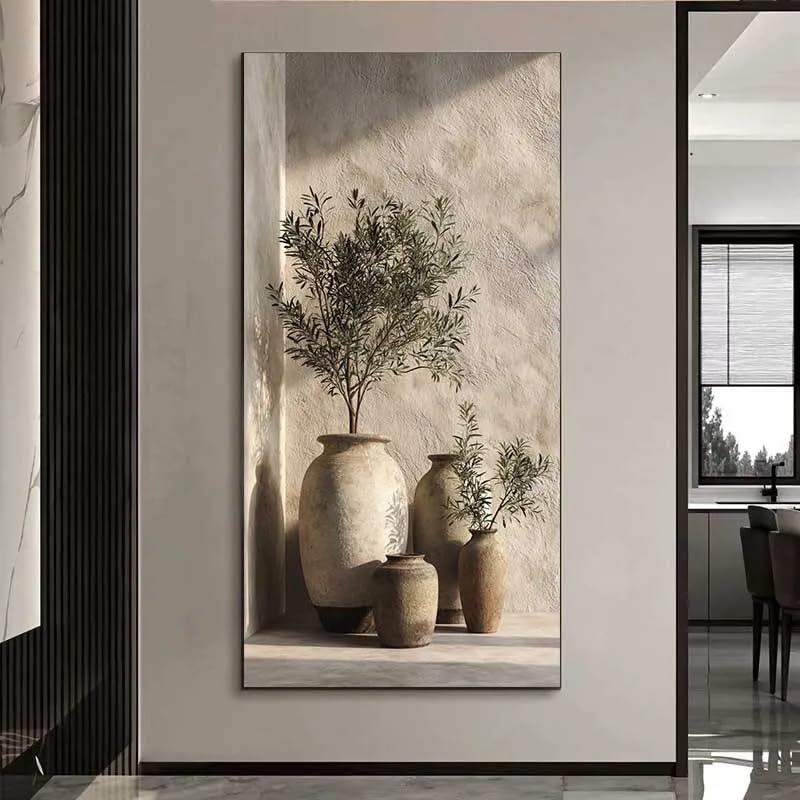 Cuadro de olivo moderno 30x60cm para vestir paredes vacias de pasillos y salas de estar