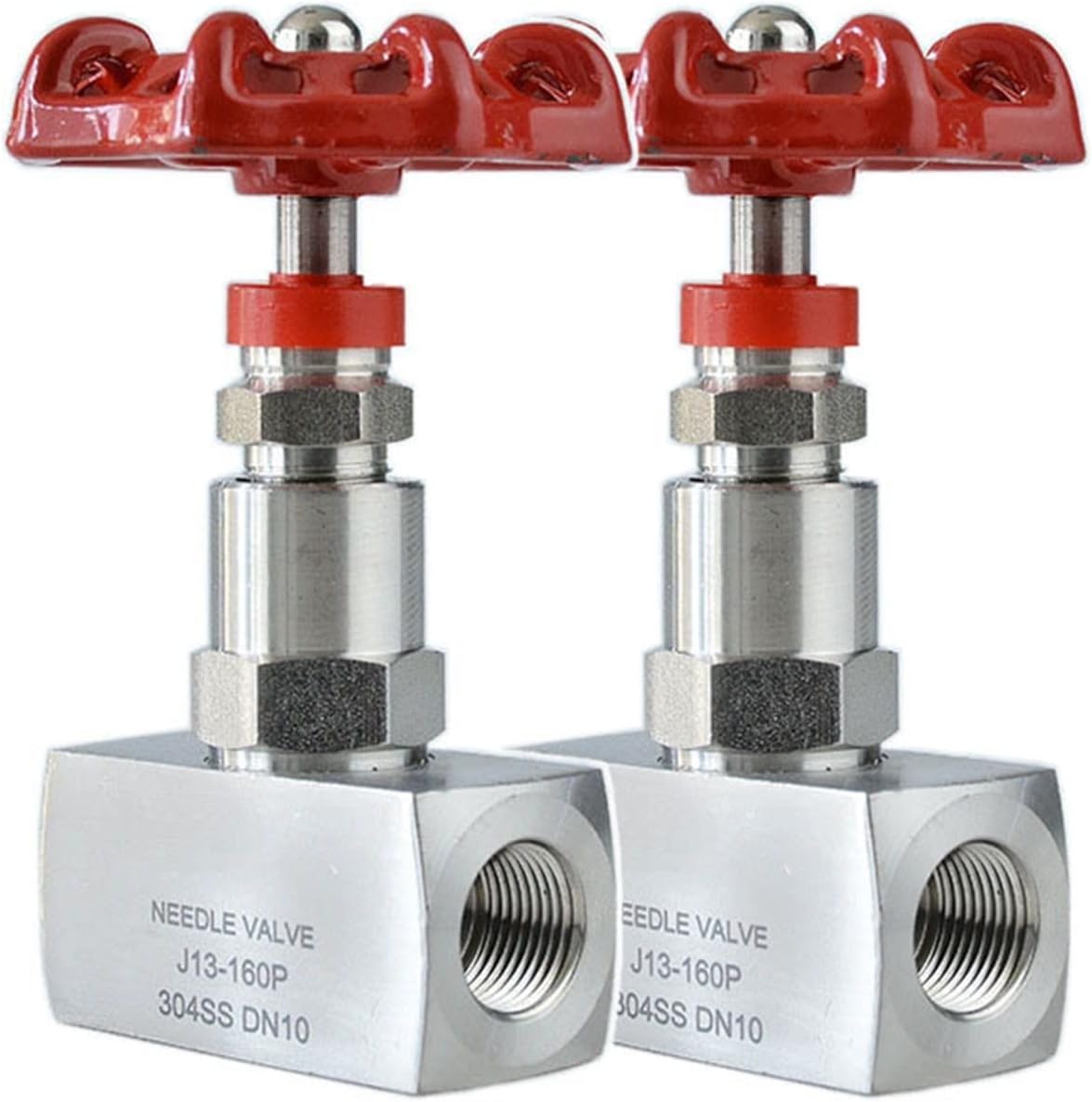Valve 1/4" 3/8" 1/2" High Pressure Needle Globe Valve J13-160P Stainless Steel BSP Internal Thread Needle Valve (Color : Bsp, Size : 0.5 Inch)