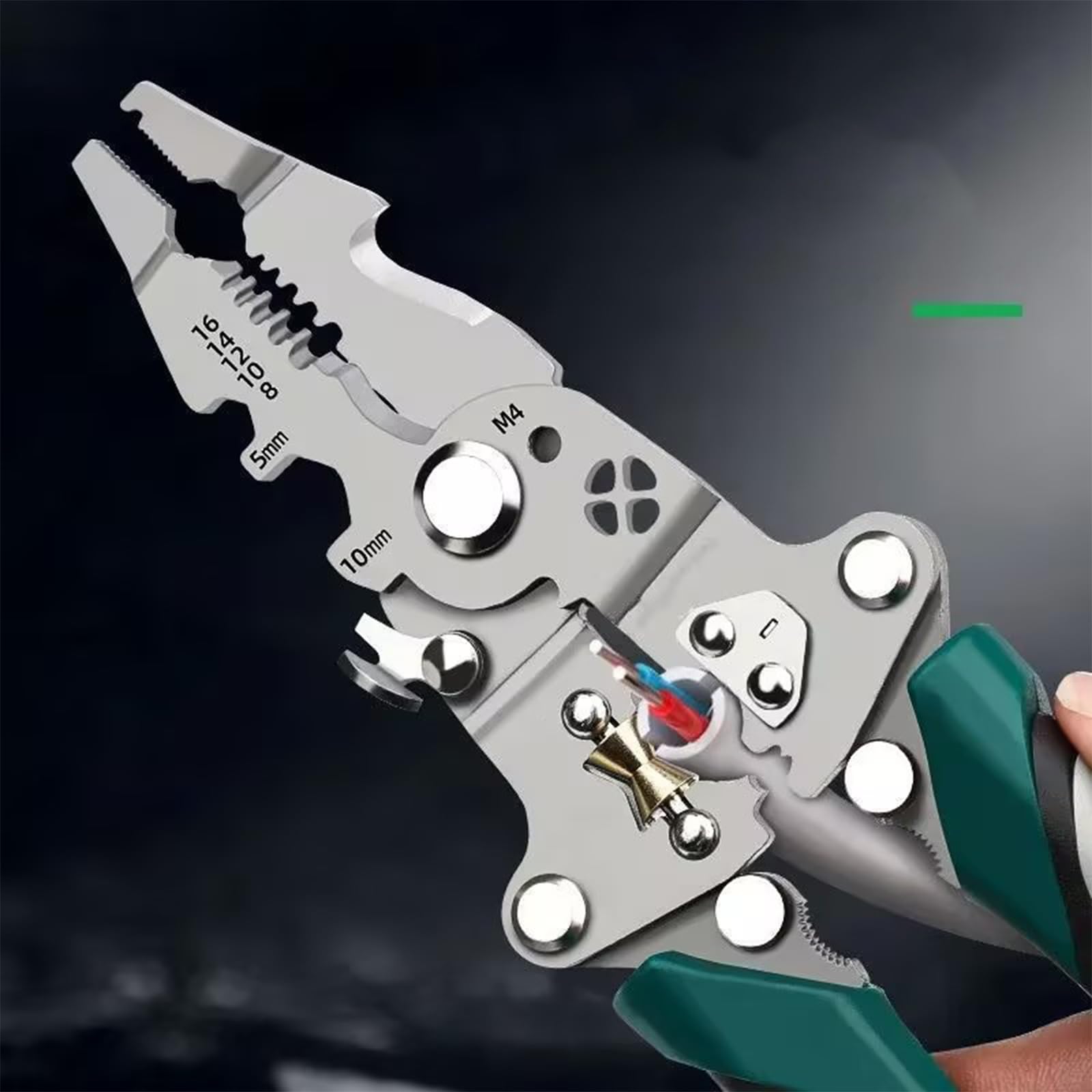 Coupe-câble multiusage pliable avec verrou ergonomique et de sécurité pour une utilisation professionnelle ou professionnelle