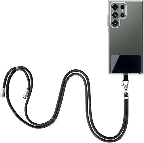 Milomdoi Cordón universal para teléfono celular Samsung Galaxy S23 Ultra, cordón cruzado con correa ajustable de nailon para el cuello, adecuado con