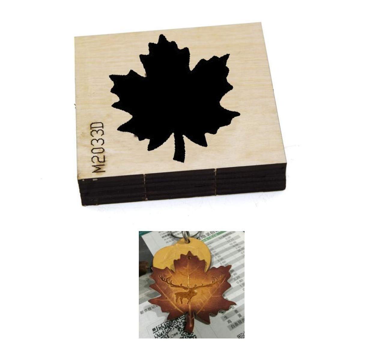 ZHONGJIUYUAN Steel Blade Rule Wood Cutting Dies Cut Steel Punch Tool - Maple Leaf Shape - Cutting Mold for Leather Cutter for Leather Crafts