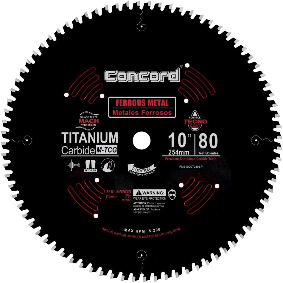 FMB1000T080SP 10" 80 Tooth Ferrous Metal Non-stick Coated Blade