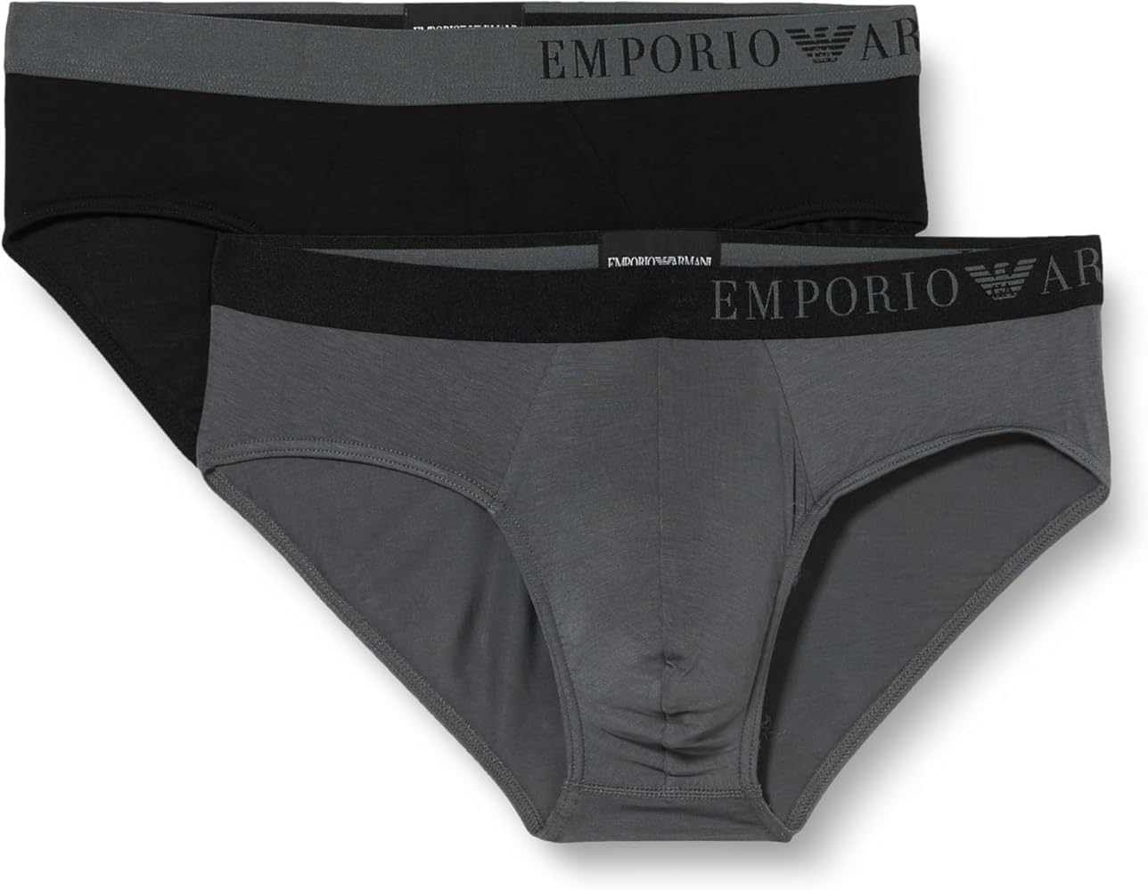 Emporio Armani mens Soft Touch Bamboo Viscose 2 Pack Brief