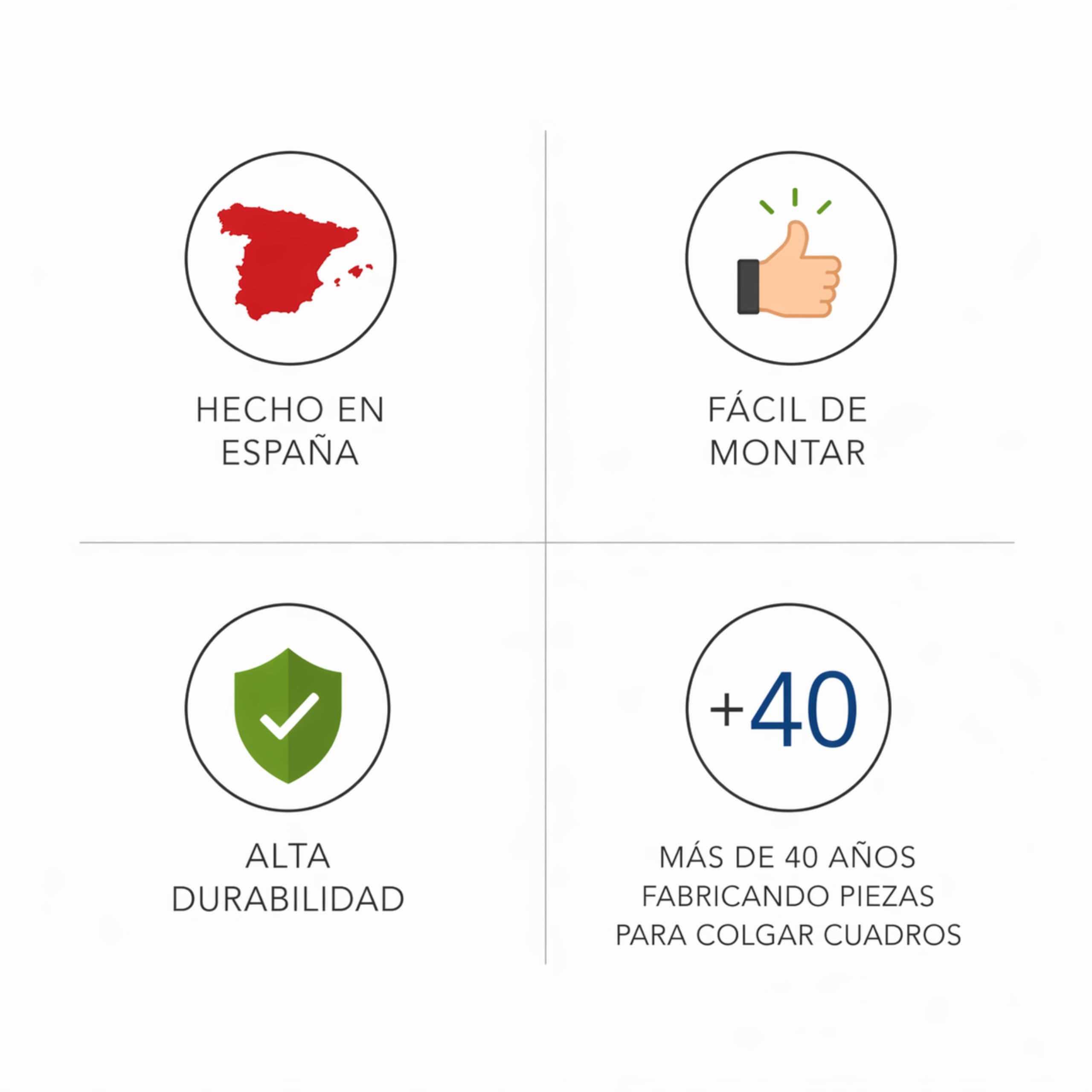 riel colgar cuadros pack 9 metros Eurohang guías aluminio Plata mate 150 cm con 12 colgadores RM nylon clips tapas tornillos